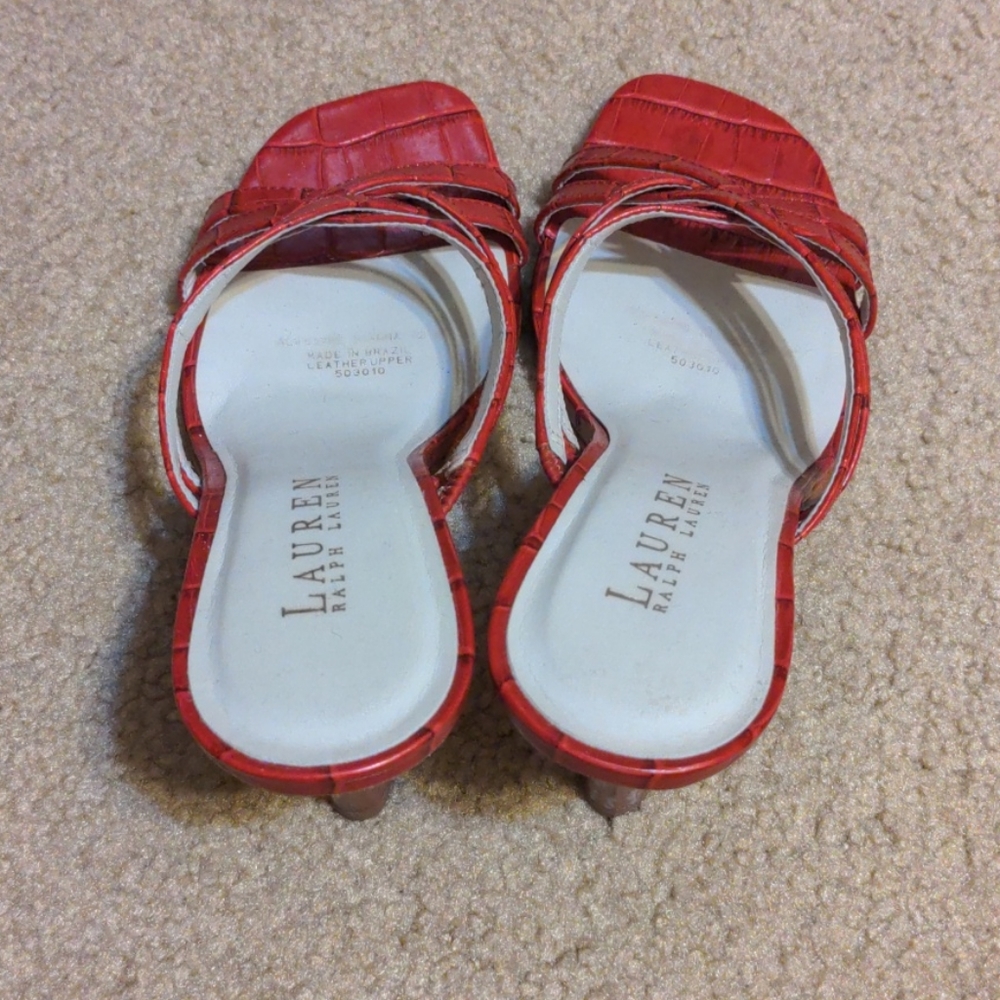 Red Ralph Lauren heels - Picture 3 of 4